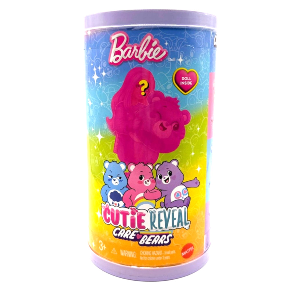 Barbie X Care Bears Cutie Reveal, 1 of 3 Blind Box Dolls w/Costume & Extras